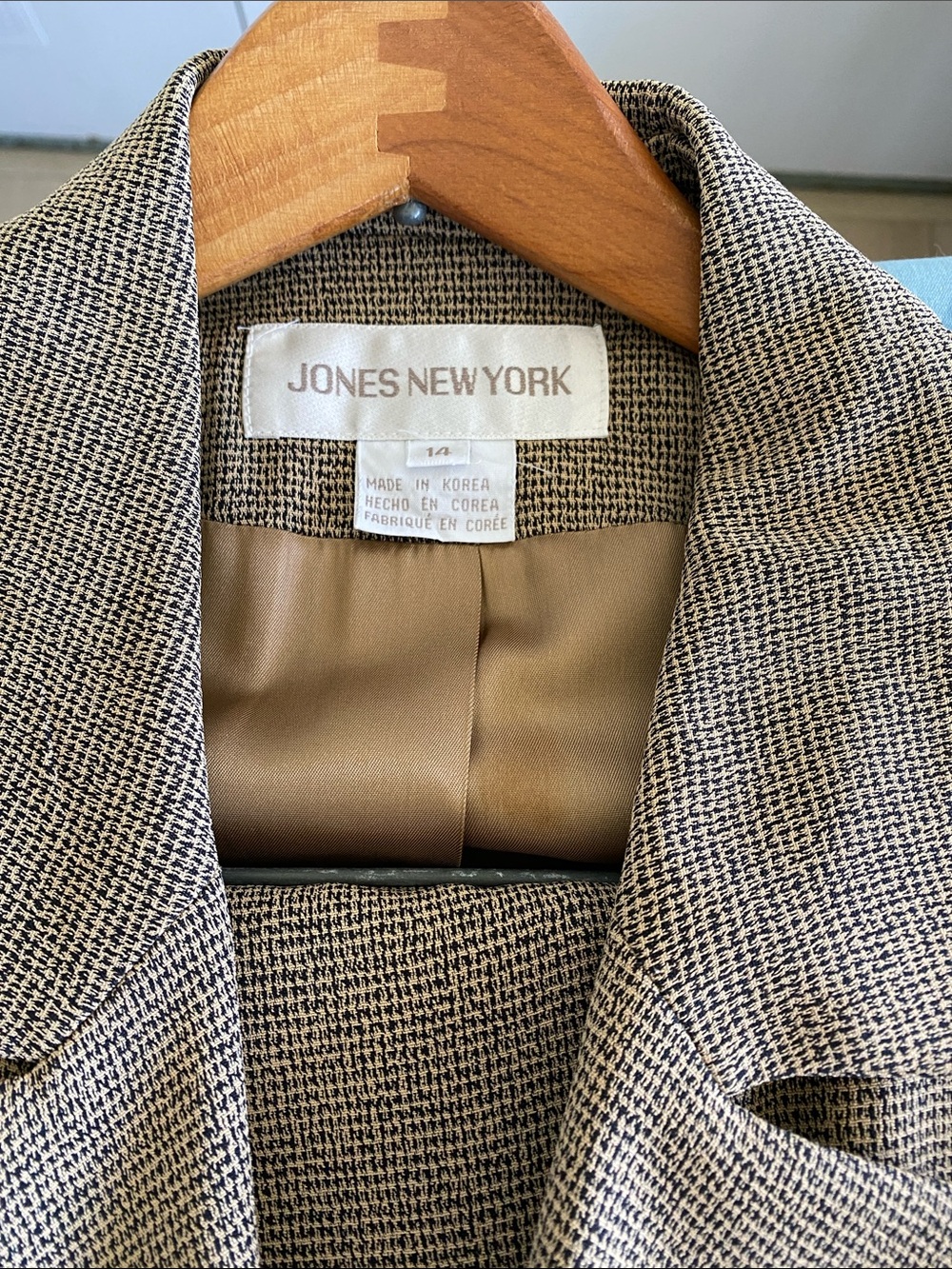 Jones New York Brown Tweed Two-Piece Suit